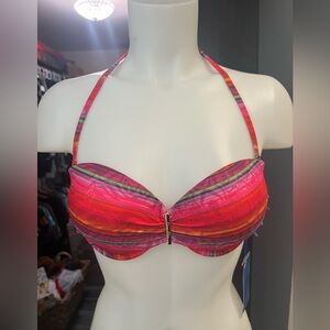 NWT Lisa Blue African Skies Bikini Top